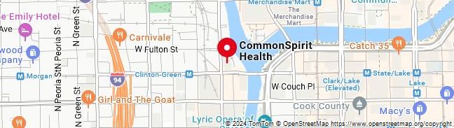 Map of common spirit health hospitals